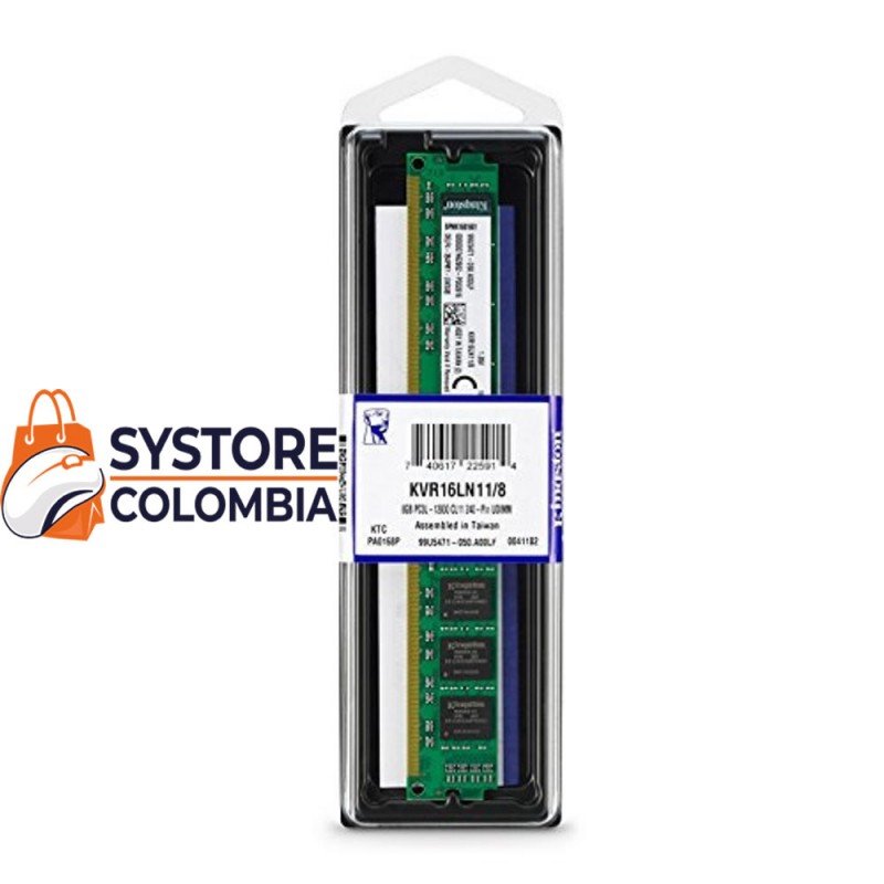 MEMORIA RAM PARA PC DD3L 8GB KINGSTON MEMORIA RAM PARA PC DD3L 8GB KINGSTON