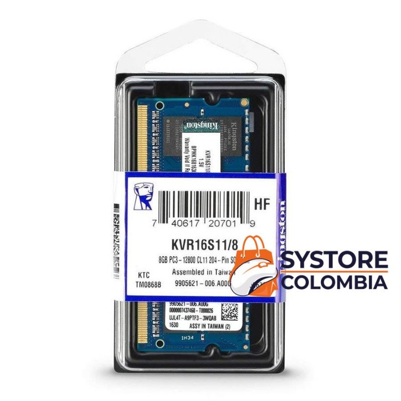 Memoria ram ddr3 8gb portatil kingston 1600 mhz bogota colombia mayorista Memoria ram ddr3 8gb portatil kingston 1600 mhz bogota colombia mayorista
